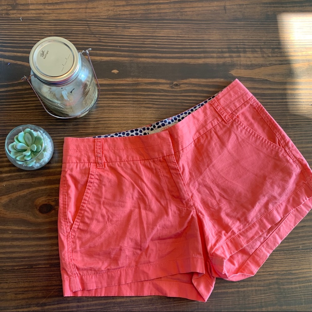 Salmon J.Crew Chino Shorts
